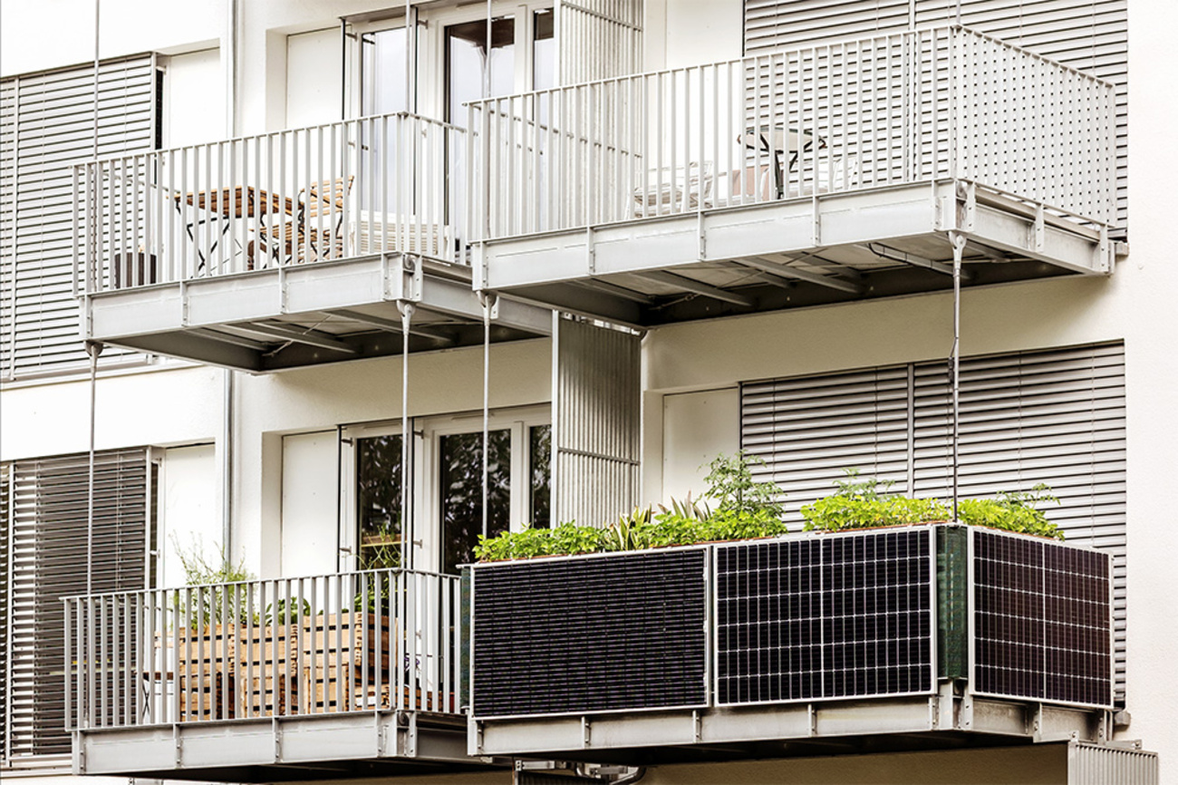 Balkon&shy;kraftwerk bei Elektro Schüttler in Darmstadt